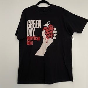 Green Day Band “An American Idiot” Black Band Tee Mens Size L